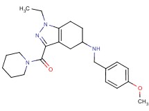 1-ethyl-N-(4-methoxybenzyl)-3-(1-piperidinylcarbonyl)-4,5,6,7-tetrahydro-1H-indazol-5-amine