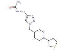 N-[(1-{[1-(tetrahydro-3-thienyl)-4-piperidinyl]methyl}-1H-1,2,3-triazol-4-yl)methyl]urea