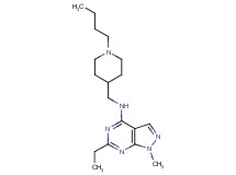 N-[(1-butyl-4-piperidinyl)methyl]-6-ethyl-1-methyl-1H-pyrazolo[3,4-d]pyrimidin-4-amine