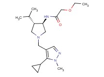 N-{rel-(3R,4S)-1-[(5-cyclopropyl-1-methyl-1H-pyrazol-4-yl)methyl]-4-isopropyl-3-pyrrolidinyl}-2-ethoxyacetamide hydrochloride