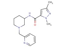 1,3-dimethyl-N-[1-(2-pyridinylmethyl)-3-piperidinyl]-1H-pyrazole-5-carboxamide