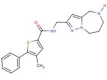 4-methyl-5-phenyl-N-(5,6,7,8-tetrahydro-4H-pyrazolo[1,5-a][1,4]diazepin-2-ylmethyl)-2-thiophenecarboxamide hydrochloride