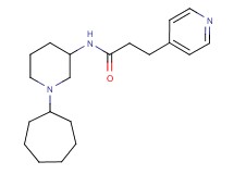 N-(1-cycloheptyl-3-piperidinyl)-3-(4-pyridinyl)propanamide