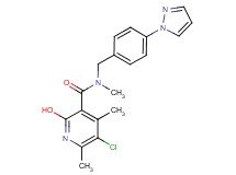 5-chloro-2-hydroxy-N,4,6-trimethyl-N-[4-(1H-pyrazol-1-yl)benzyl]nicotinamide