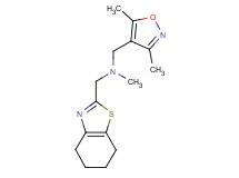 1-(3,5-dimethylisoxazol-4-yl)-N-methyl-N-(4,5,6,7-tetrahydro-1,3-benzothiazol-2-ylmethyl)methanamine