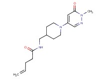 N-{[1-(1-methyl-6-oxo-1,6-dihydro-4-pyridazinyl)-4-piperidinyl]methyl}-4-pentenamide