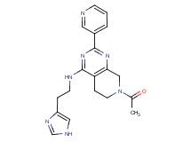 7-acetyl-N-[2-(1H-imidazol-4-yl)ethyl]-2-pyridin-3-yl-5,6,7,8-tetrahydropyrido[3,4-d]pyrimidin-4-amine