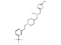 N-methyl-1-(5-methyl-1,3,4-oxadiazol-2-yl)-N-[(1-{2-[3-(trifluoromethyl)phenyl]ethyl}piperidin-4-yl)methyl]methanamine