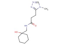 N-[(1-hydroxycyclohexyl)methyl]-3-(4-methyl-4H-1,2,4-triazol-3-yl)propanamide