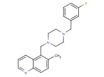 5-{[4-(3-fluorobenzyl)-1-piperazinyl]methyl}-6-methylquinoline