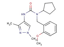 N-cyclopentyl-N'-(1,3-dimethyl-1H-pyrazol-4-yl)-N-(2-methoxybenzyl)urea