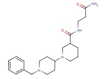 N-(3-amino-3-oxopropyl)-1'-benzyl-1,4'-bipiperidine-3-carboxamide