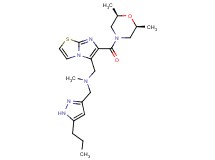 1-(6-{[(2R*,6S*)-2,6-dimethyl-4-morpholinyl]carbonyl}imidazo[2,1-b][1,3]thiazol-5-yl)-N-methyl-N-[(5-propyl-1H-pyrazol-3-yl)methyl]methanamine