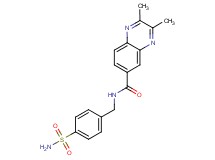 N-[4-(aminosulfonyl)benzyl]-2,3-dimethyl-6-quinoxalinecarboxamide