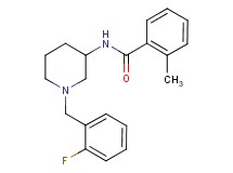 N-[1-(2-fluorobenzyl)-3-piperidinyl]-2-methylbenzamide