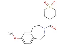 3-[(1,1-dioxidotetrahydro-2H-thiopyran-4-yl)carbonyl]-7-methoxy-2,3,4,5-tetrahydro-1H-3-benzazepine