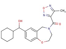 cyclohexyl{4-[(4-methyl-1,2,5-oxadiazol-3-yl)carbonyl]-2,3,4,5-tetrahydro-1,4-benzoxazepin-7-yl}methanol