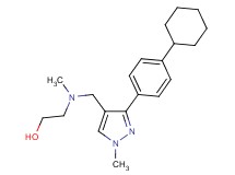 2-[{[3-(4-cyclohexylphenyl)-1-methyl-1H-pyrazol-4-yl]methyl}(methyl)amino]ethanol