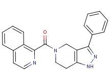 1-[(3-phenyl-1,4,6,7-tetrahydro-5H-pyrazolo[4,3-c]pyridin-5-yl)carbonyl]isoquinoline