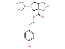 (3aR*,6aR*)-2-cyclopentyl-N-[2-(4-hydroxyphenyl)ethyl]hexahydropyrrolo[3,4-c]pyrrole-3a(1H)-carboxamide