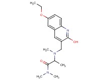 2-[[(6-ethoxy-2-hydroxy-3-quinolinyl)methyl](methyl)amino]-N,N-dimethylpropanamide