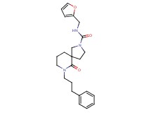 N-(2-furylmethyl)-6-oxo-7-(3-phenylpropyl)-2,7-diazaspiro[4.5]decane-2-carboxamide
