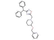 2-{[(1-{[3-(diphenylmethyl)-1,2,4-oxadiazol-5-yl]methyl}-3-piperidinyl)oxy]methyl}pyridine