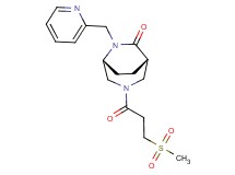 (1S*,5R*)-3-[3-(methylsulfonyl)propanoyl]-6-(2-pyridinylmethyl)-3,6-diazabicyclo[3.2.2]nonan-7-one