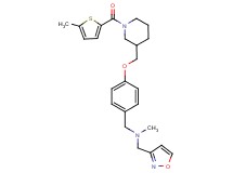 (3-isoxazolylmethyl)methyl[4-({1-[(5-methyl-2-thienyl)carbonyl]-3-piperidinyl}methoxy)benzyl]amine