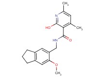 2-hydroxy-N-[(6-methoxy-2,3-dihydro-1H-inden-5-yl)methyl]-4,6-dimethylnicotinamide
