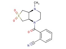 2-{[(4aS*,7aR*)-4-methyl-6,6-dioxidohexahydrothieno[3,4-b]pyrazin-1(2H)-yl]carbonyl}benzonitrile