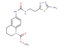methyl 6-[({[2-(5-amino-1,3,4-thiadiazol-2-yl)ethyl]amino}carbonyl)amino]-3,4-dihydroquinoline-1(2H)-carboxylate