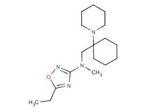 5-ethyl-N-methyl-N-{[1-(1-piperidinyl)cyclohexyl]methyl}-1,2,4-oxadiazol-3-amine