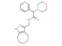 N-(1,4,5,6,7,8-hexahydrocyclohepta[c]pyrazol-3-ylmethyl)-2-(4-morpholinyl)-2-(3-pyridinyl)acetamide