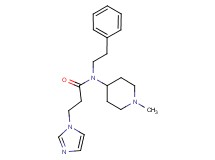 3-(1H-imidazol-1-yl)-N-(1-methyl-4-piperidinyl)-N-(2-phenylethyl)propanamide