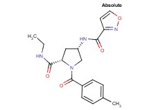 (4S)-N-ethyl-4-[(isoxazol-3-ylcarbonyl)amino]-1-(4-methylbenzoyl)-L-prolinamide