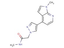N-methyl-2-[4-(1-methyl-1H-pyrrolo[2,3-b]pyridin-4-yl)-1H-pyrazol-1-yl]acetamide