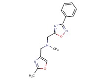 N-methyl-1-(2-methyl-1,3-oxazol-4-yl)-N-[(3-phenyl-1,2,4-oxadiazol-5-yl)methyl]methanamine