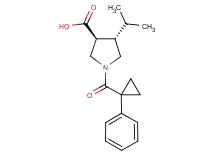 (3S*,4S*)-4-isopropyl-1-[(1-phenylcyclopropyl)carbonyl]-3-pyrrolidinecarboxylic acid