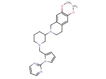 6,7-dimethoxy-2-(1-{[1-(2-pyrimidinyl)-1H-pyrrol-2-yl]methyl}-3-piperidinyl)-1,2,3,4-tetrahydroisoquinoline