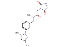 N-[3-(3,5-dimethyl-1H-pyrazol-1-yl)benzyl]-2-(2,5-dioxo-1-imidazolidinyl)-N-methylacetamide
