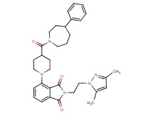 2-[2-(3,5-dimethyl-1H-pyrazol-1-yl)ethyl]-4-{4-[(4-phenyl-1-azepanyl)carbonyl]-1-piperidinyl}-1H-isoindole-1,3(2H)-dione