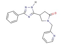 4-(3-phenyl-1H-1,2,4-triazol-5-yl)-1-(pyridin-2-ylmethyl)pyrrolidin-2-one