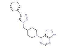 6-{4-[(4-phenyl-1H-1,2,3-triazol-1-yl)methyl]piperidin-1-yl}-9H-purine