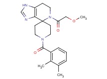 1'-(2,3-dimethylbenzoyl)-5-(methoxyacetyl)-1,5,6,7-tetrahydrospiro[imidazo[4,5-c]pyridine-4,4'-piperidine]
