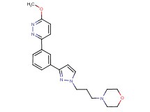 4-(3-{3-[3-(6-methoxy-3-pyridazinyl)phenyl]-1H-pyrazol-1-yl}propyl)morpholine