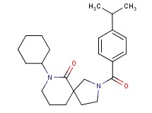 7-cyclohexyl-2-(4-isopropylbenzoyl)-2,7-diazaspiro[4.5]decan-6-one