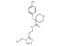 N-[2-(4-ethyl-4H-1,2,4-triazol-3-yl)ethyl]-4-(4-methylphenoxy)-4-piperidinecarboxamide hydrochloride