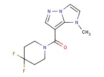 7-[(4,4-difluoropiperidin-1-yl)carbonyl]-1-methyl-1H-imidazo[1,2-b]pyrazole