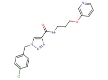 1-(4-chlorobenzyl)-N-[3-(3-pyridinyloxy)propyl]-1H-1,2,3-triazole-4-carboxamide